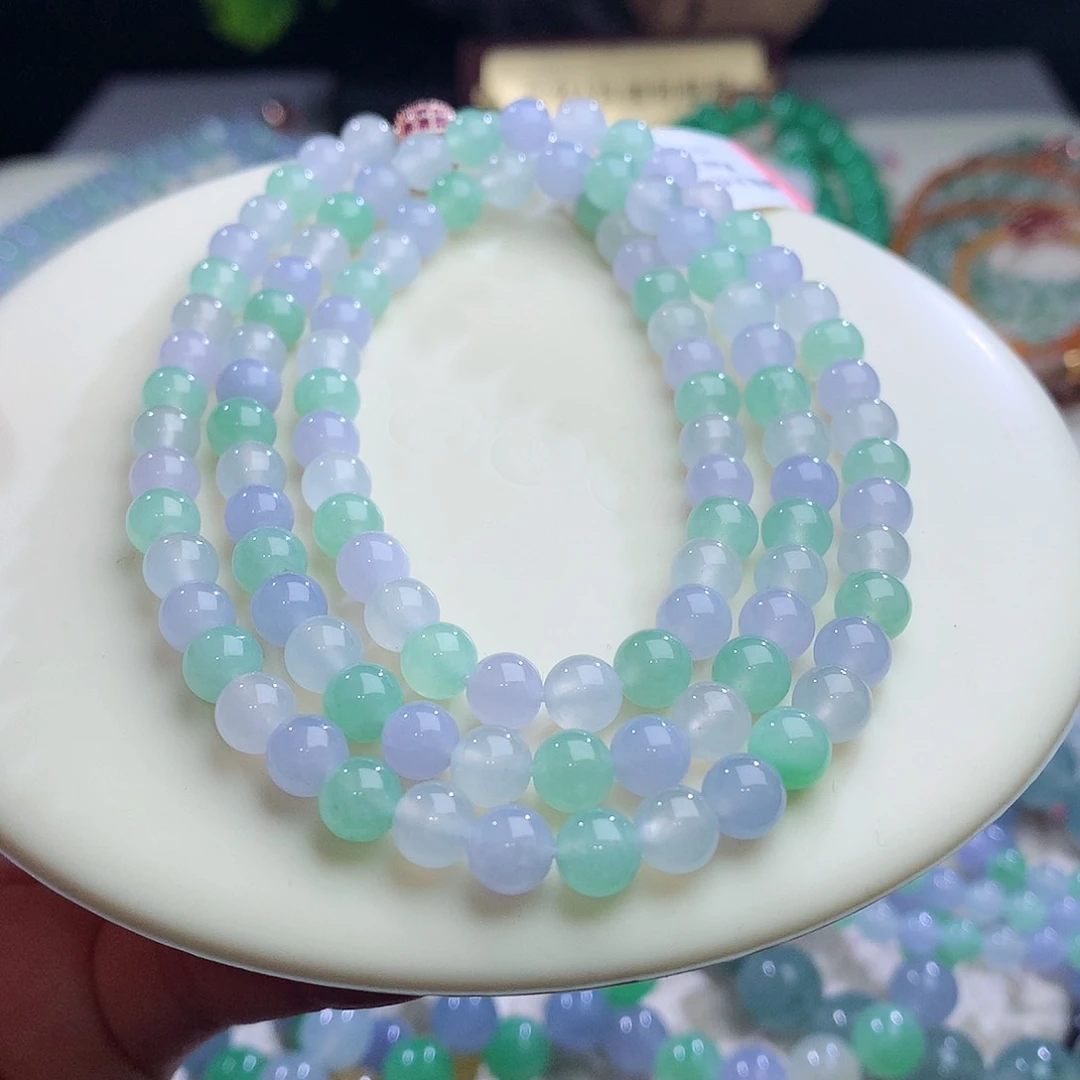 项链未镶嵌翡翠卡6mm