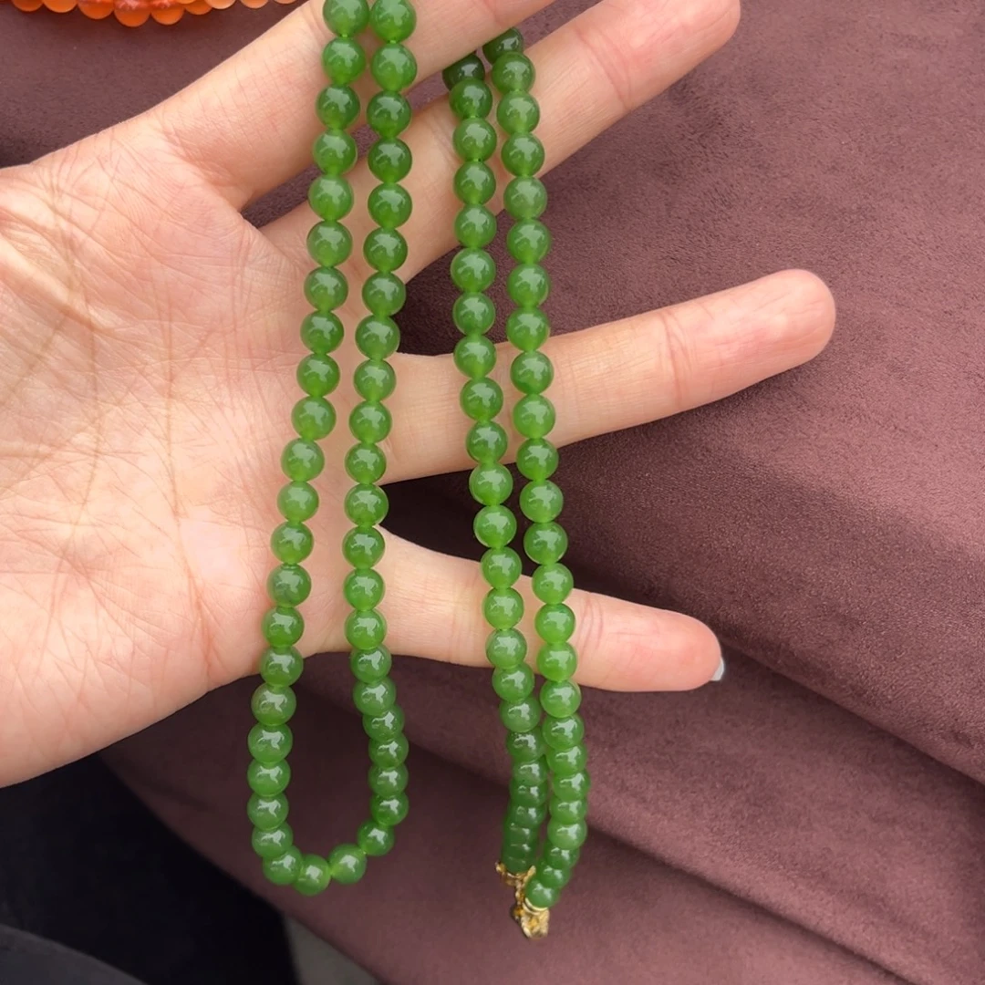 和田玉（碧玉）未镶嵌手链