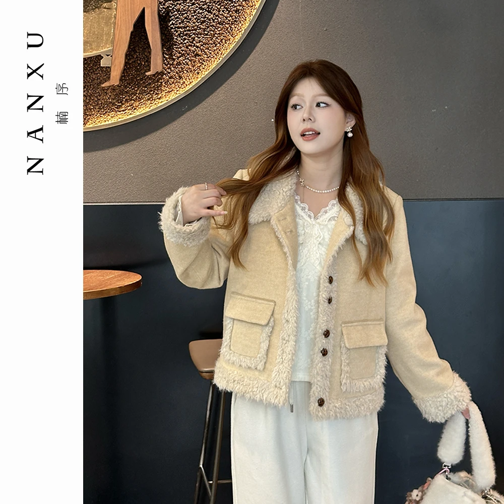 楠序微胖女装 2025年冬季厚款宽松减龄保暖羽绒服高级外套DD11166