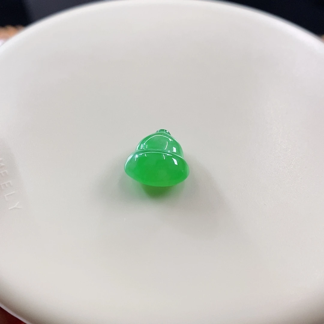 散珠未镶嵌翡翠阳绿胖葫芦
