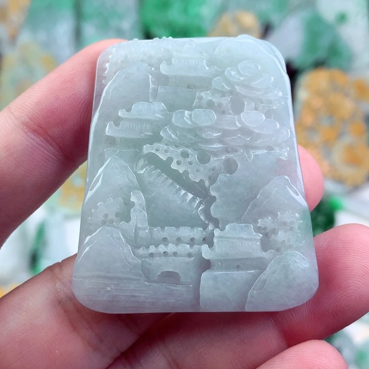 翡翠未镶嵌吊坠(不含链)