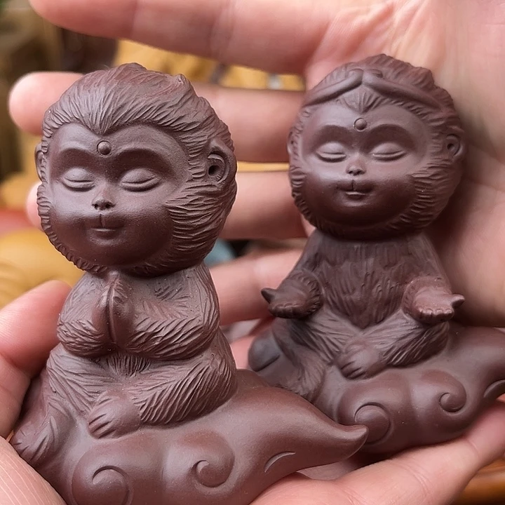 茶宠紫砂紫砂猴子