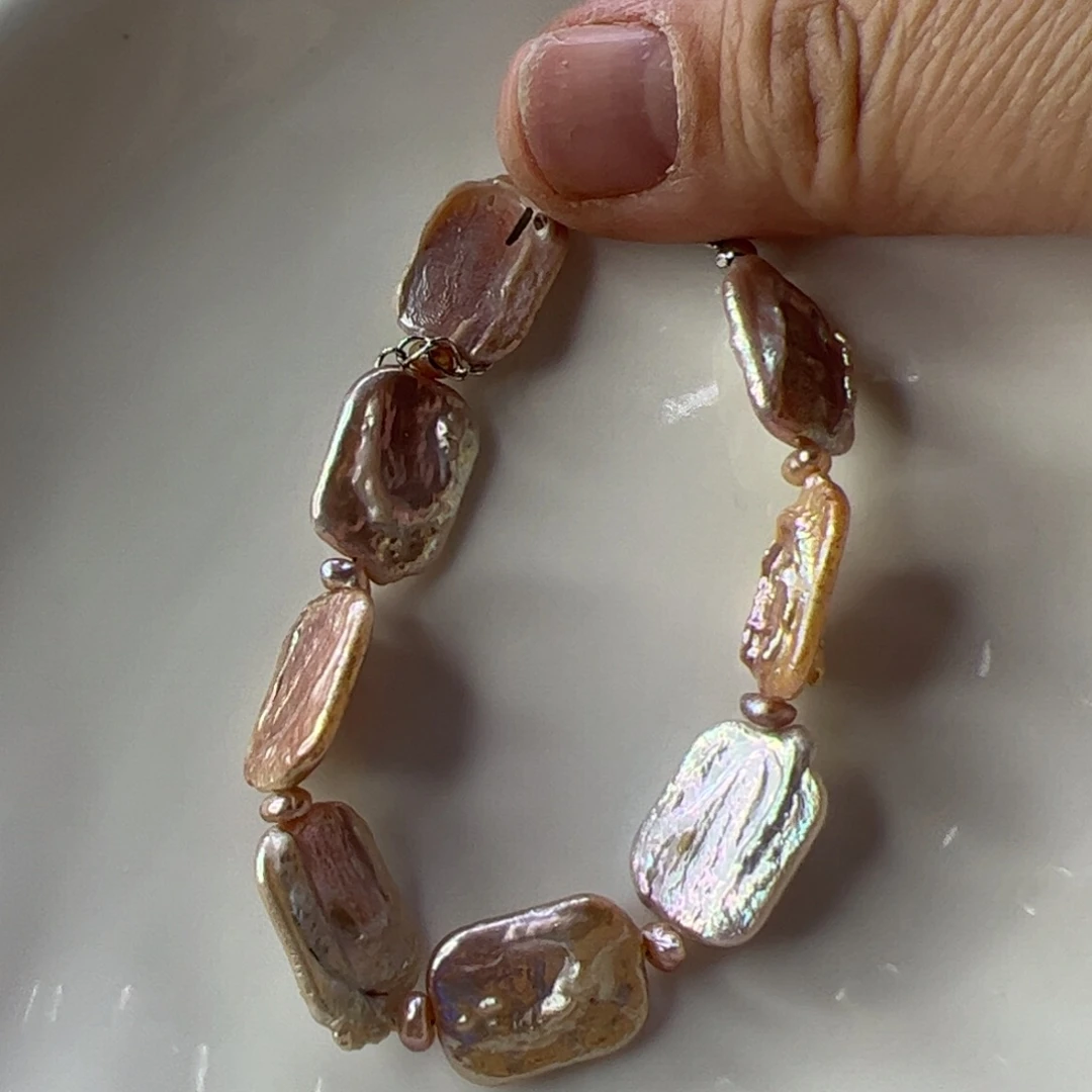 手绳淡水珍珠合金