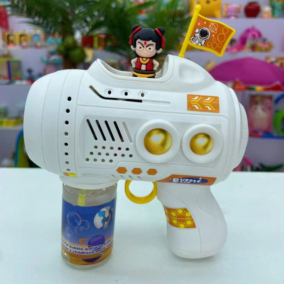 2025新款多孔泡泡机网红爆款玩具灯光泡泡枪趣味全自电动枪