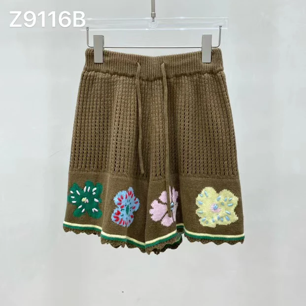 Z9116B休闲百搭提花针织短裤