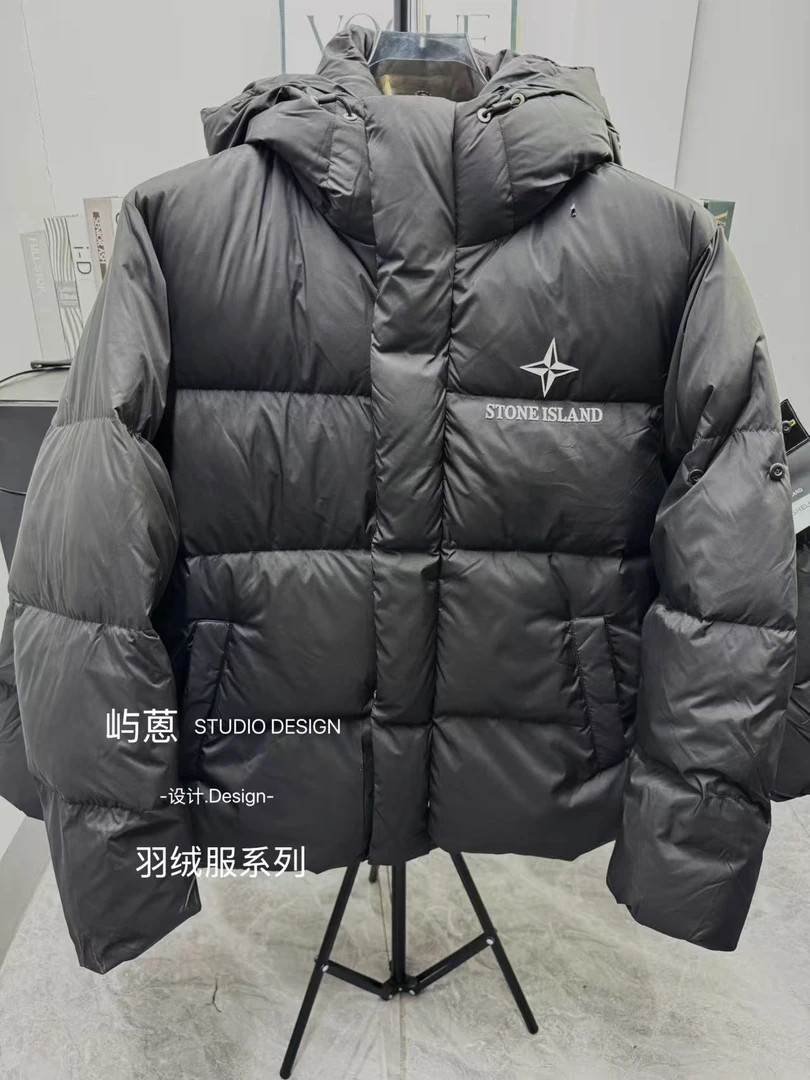 反季男士加厚羽绒服连帽休闲男装时尚黑色短款加厚保暖冬季B522