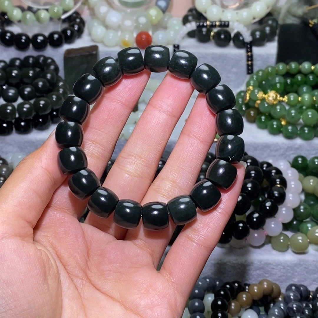 和田玉未镶嵌手链