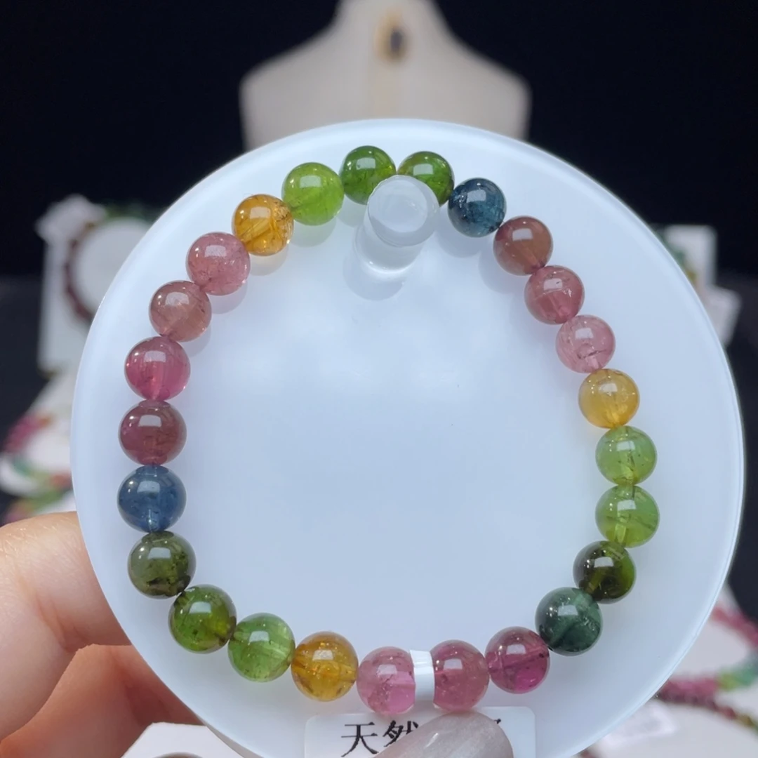 未镶嵌手串碧玺7.2mm±