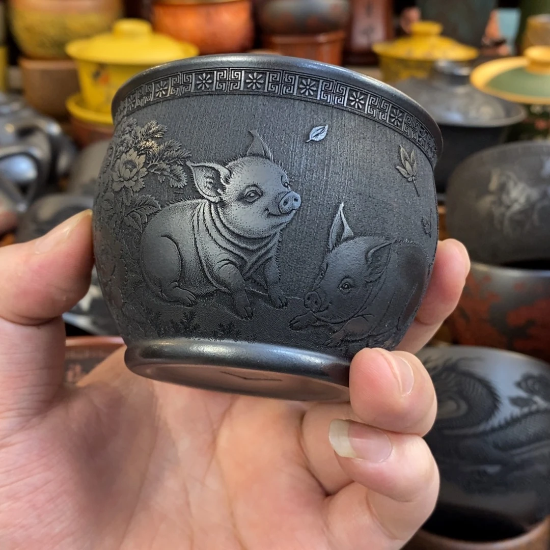 宜兴全手工紫砂杯