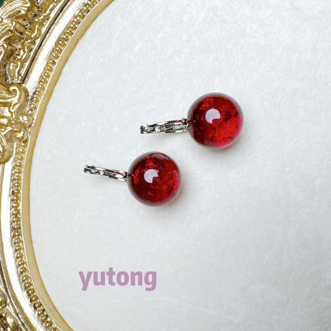 铜合金仿水晶耳饰 【雨桐轻奢饰品】设计款耳环KY01086