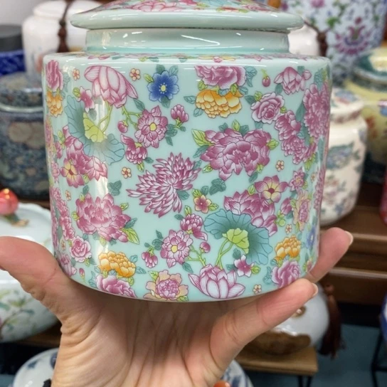 瓷片陶瓷茶叶罐密封罐