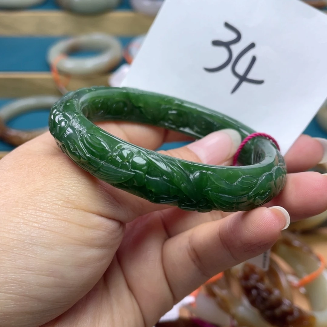 未镶嵌手镯和田玉圈口58