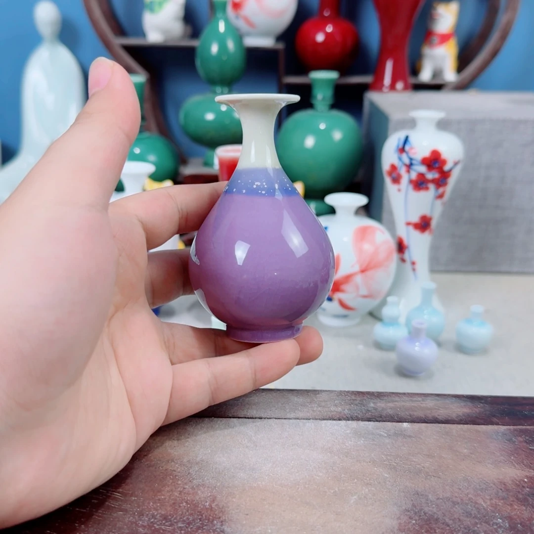 陶瓷手工小花器摆件