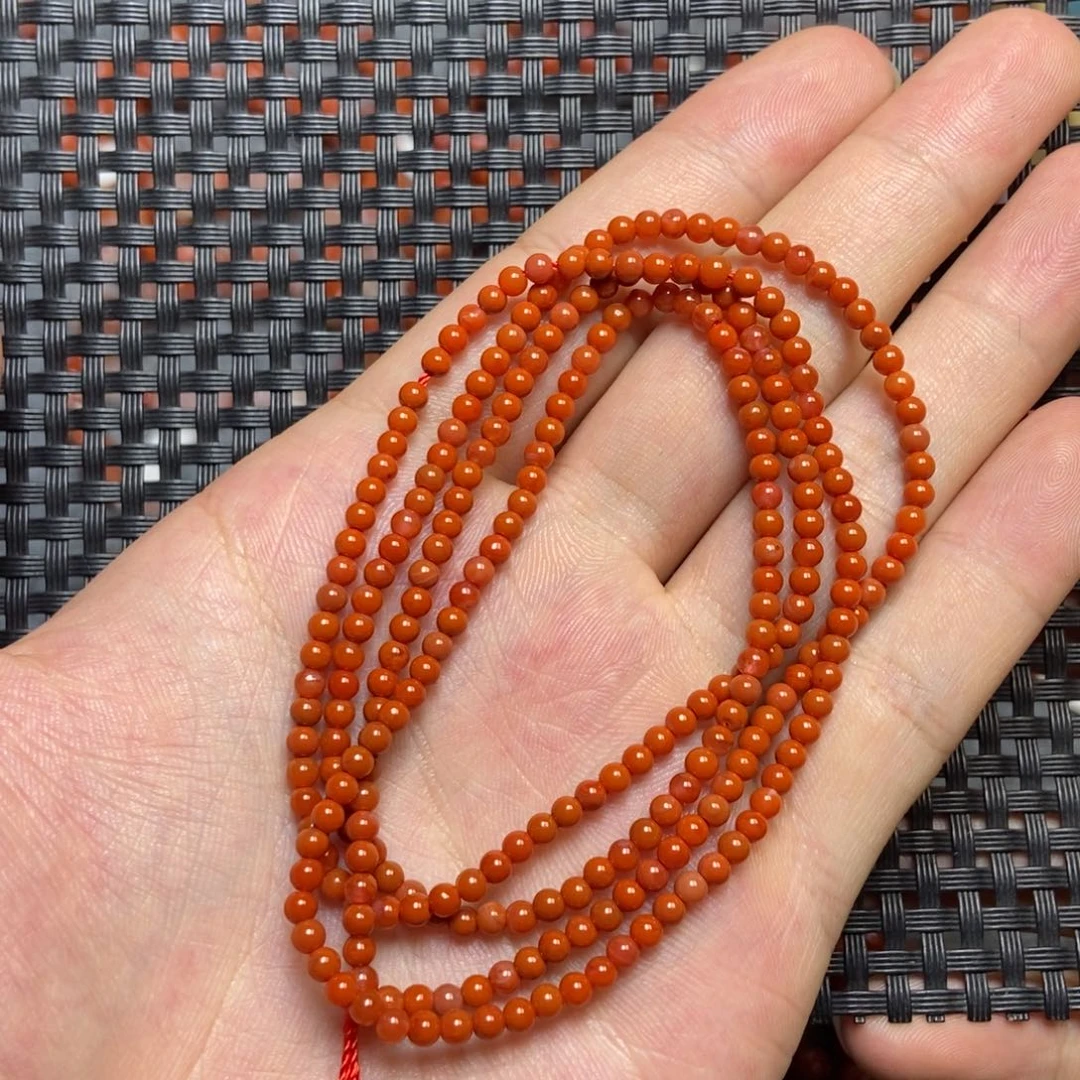 南红玛瑙未镶嵌手链3mm