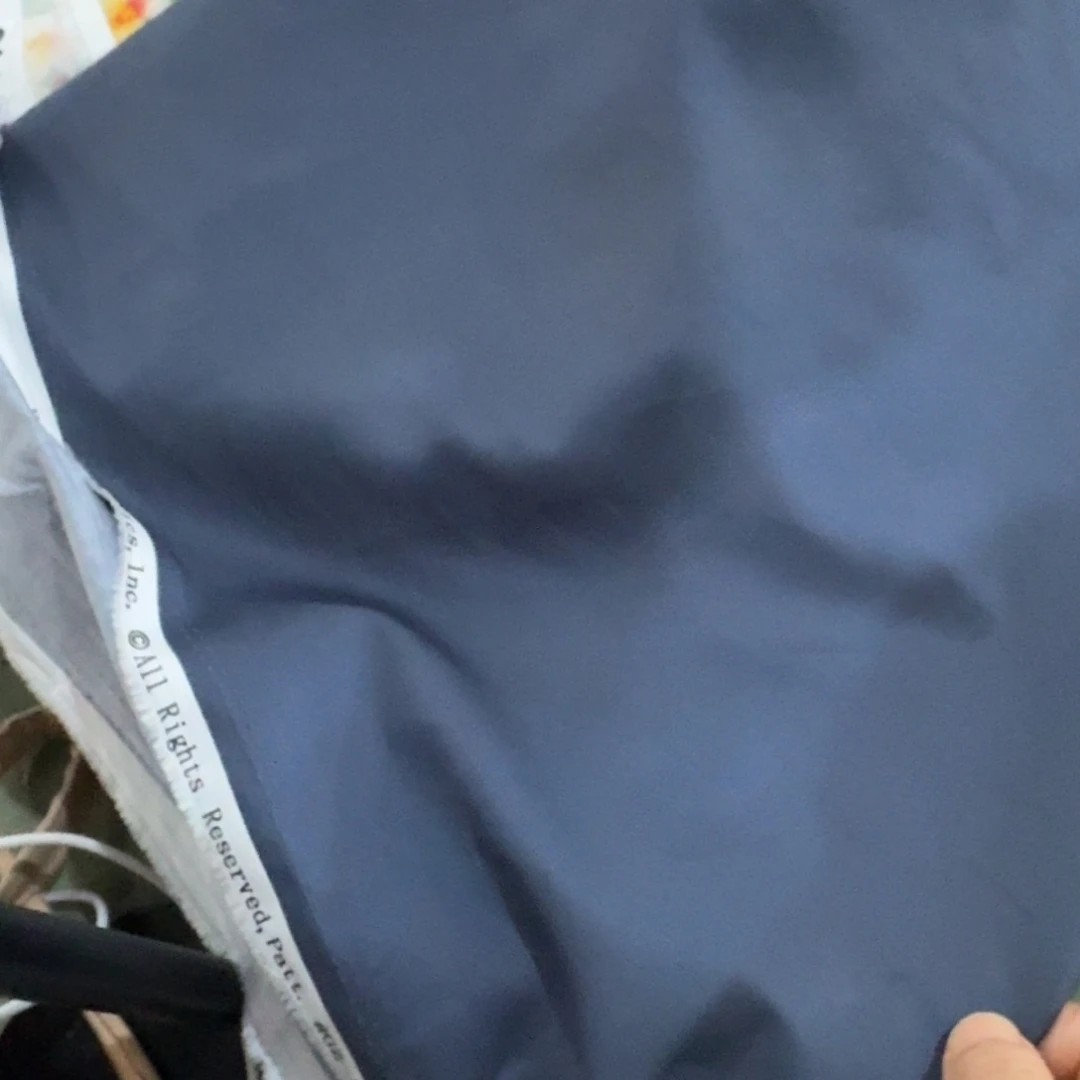 高货纯棉60支加密贡缎1米价X1.5米宽D深蓝