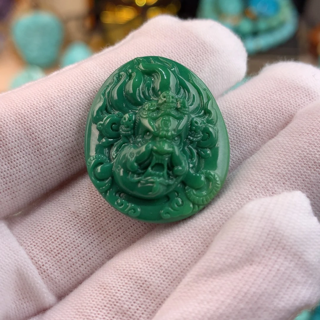 绿松石未镶嵌大黑天