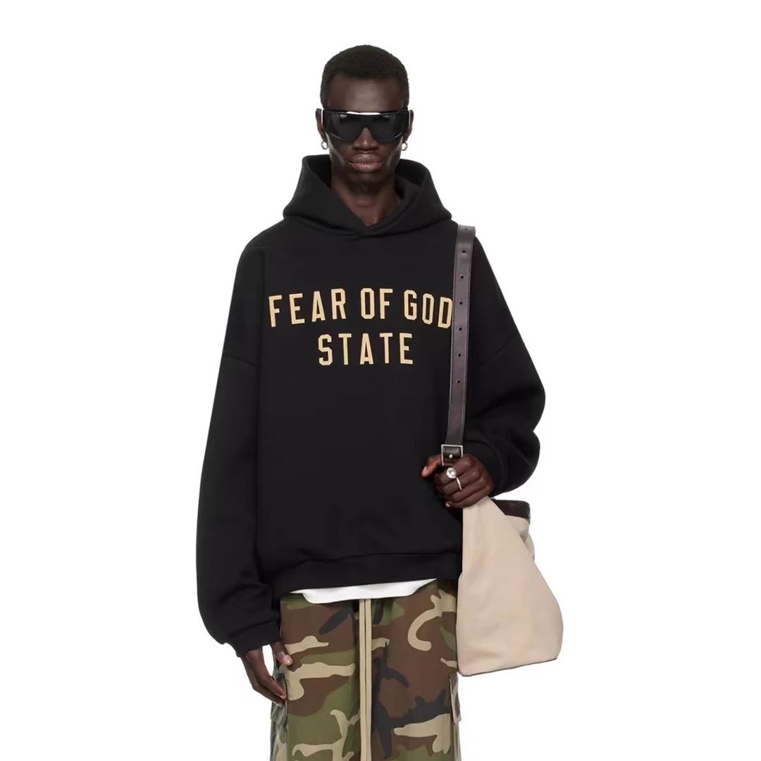 【拍一发二】ESSENTIALS 24S FOG 秋冬宽松美式字母连帽卫衣