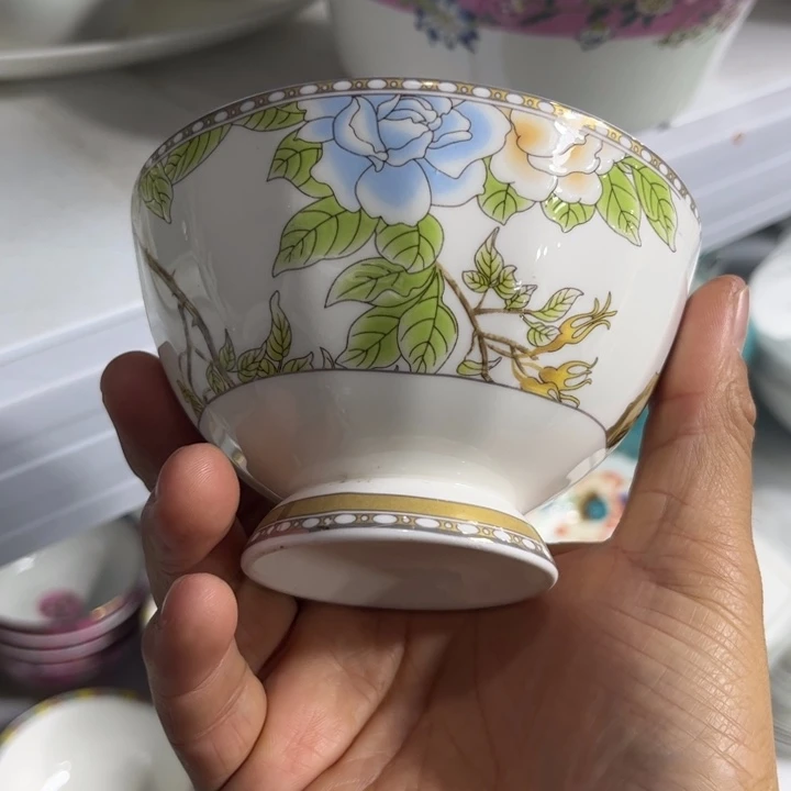 瓷片琴瑟4.5寸碗六个哇塞