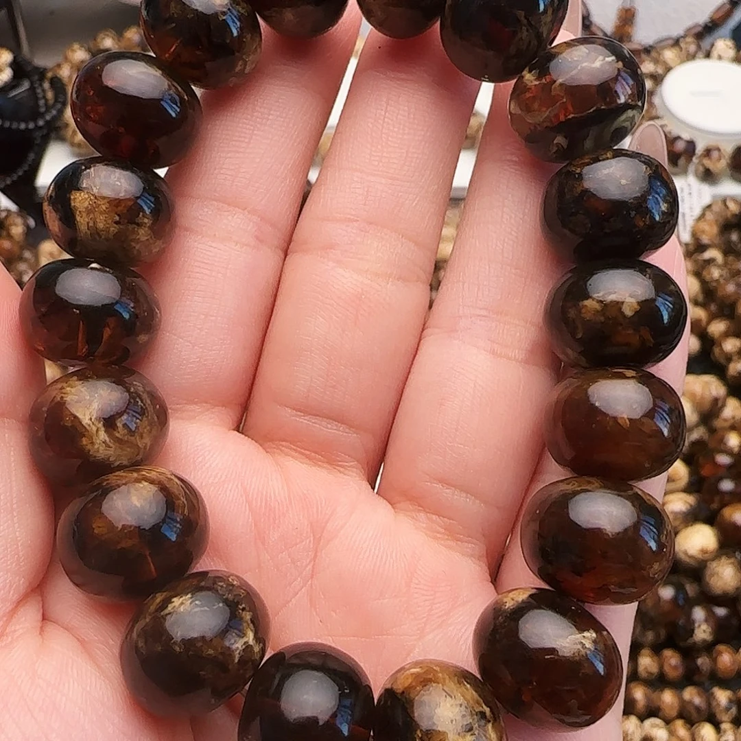 琥珀未镶嵌手链抚顺琥珀