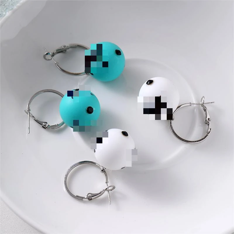 钛钢耳饰 时尚百搭复古简约个性手工气质香奈奈耳环 朱莉娅 RH661