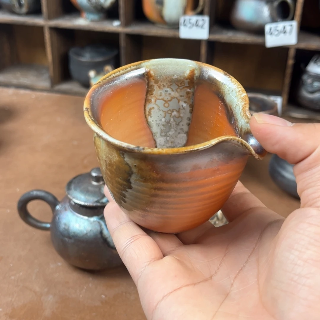 杯5*柴烧茶器主人杯