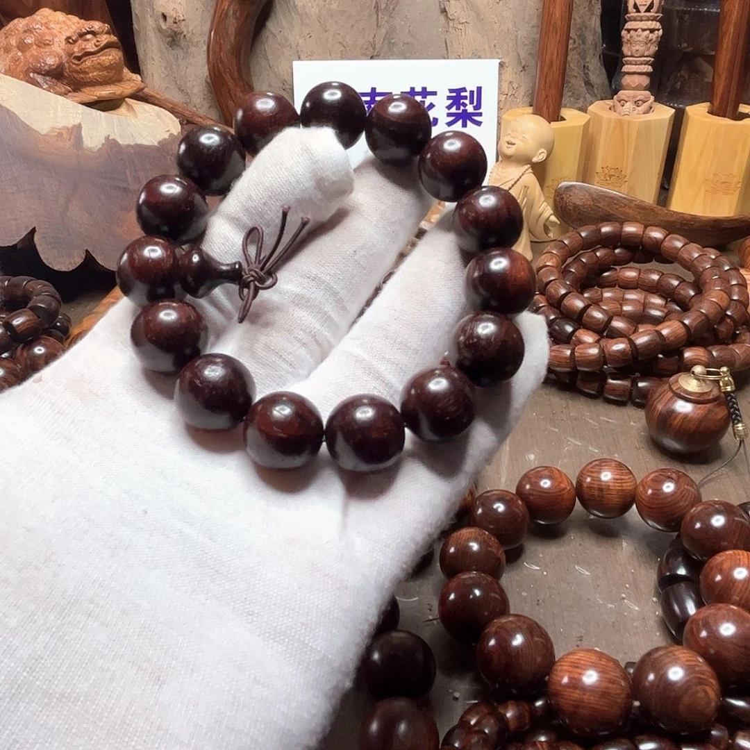 檀香紫檀（小叶紫檀）手串/手链豪*心小叶紫檀手串