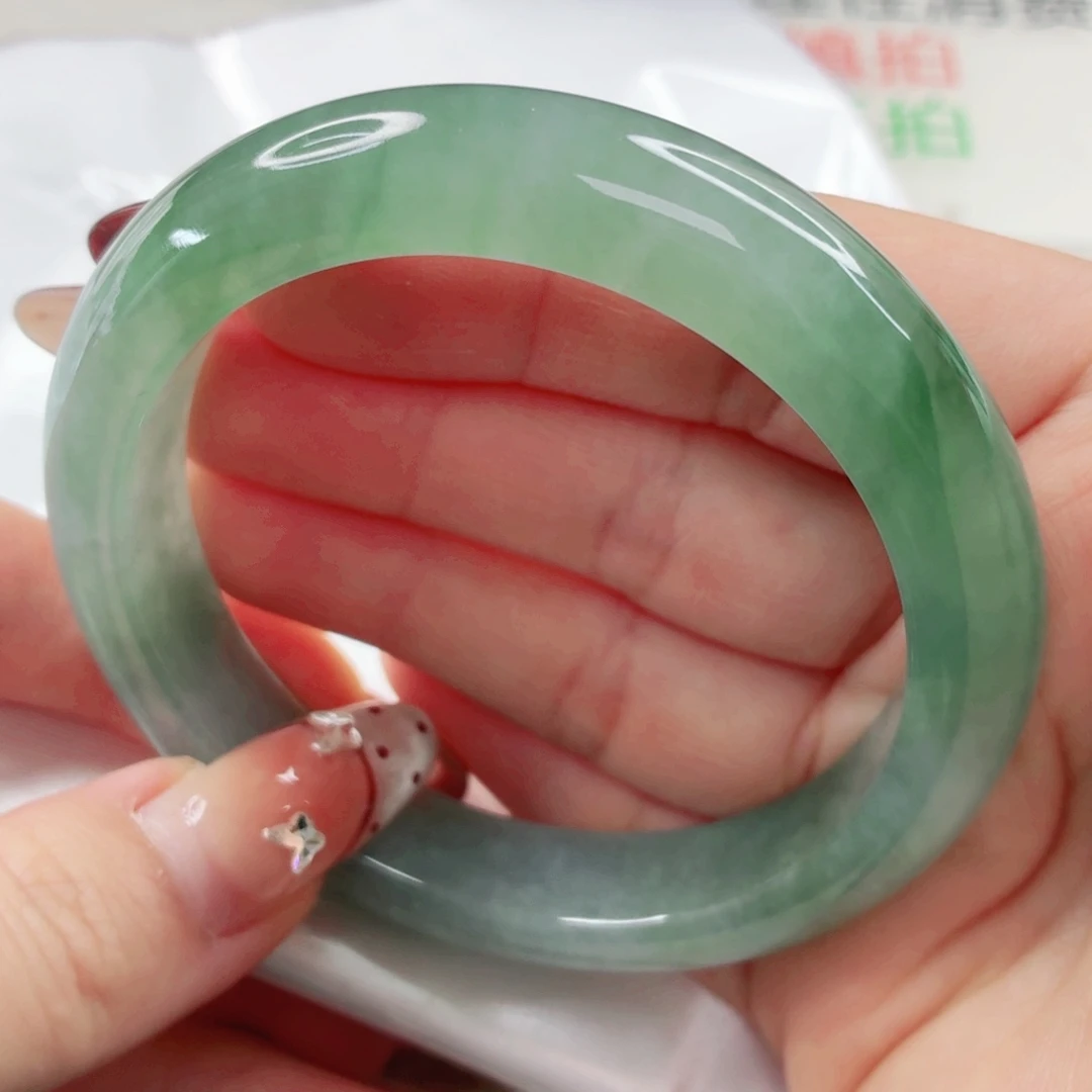 翡翠未镶嵌手镯57.7x436