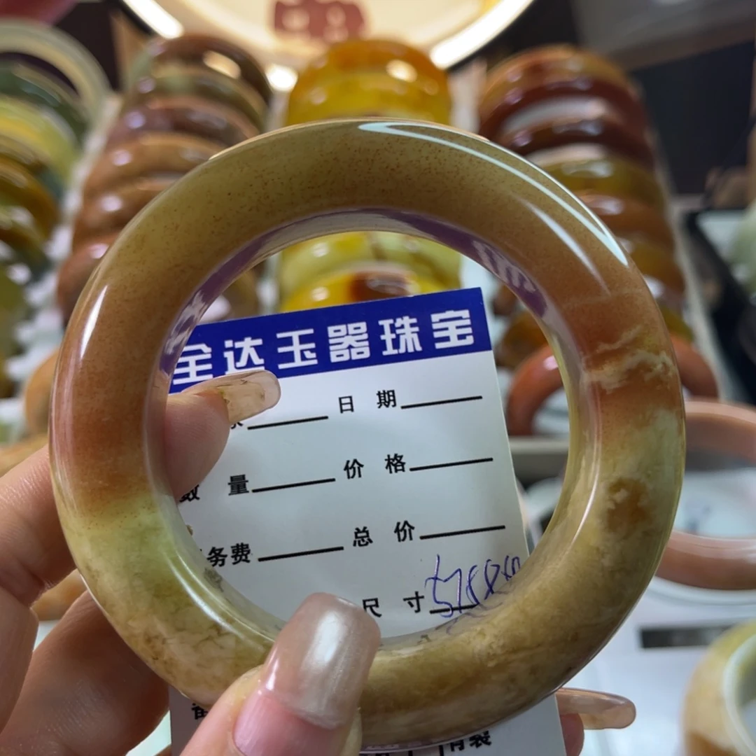 未镶嵌蛇纹石玉手镯
