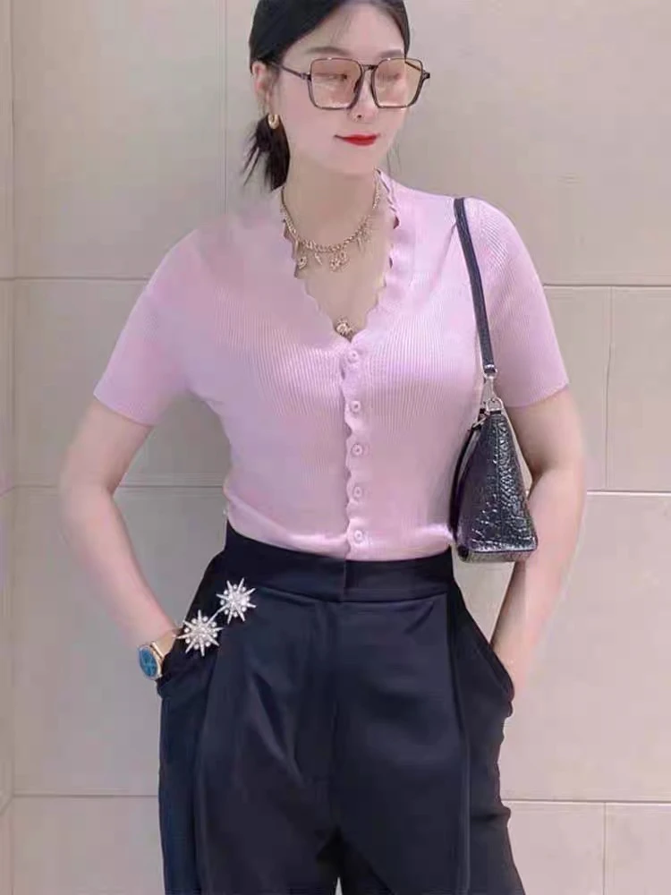 不支持退换 1499137 法式显瘦针织开衫