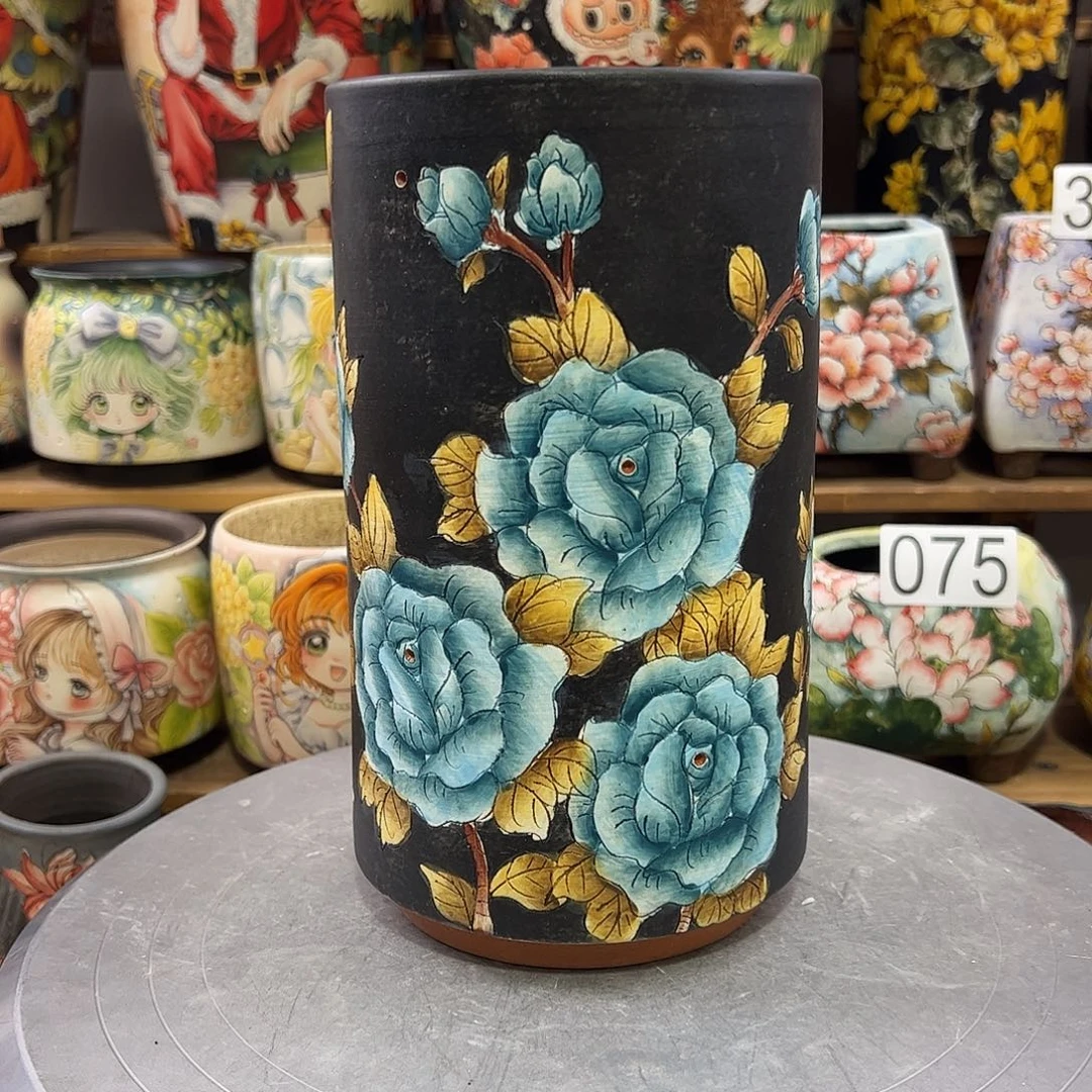 景德镇炫彩手绘口11.5高21