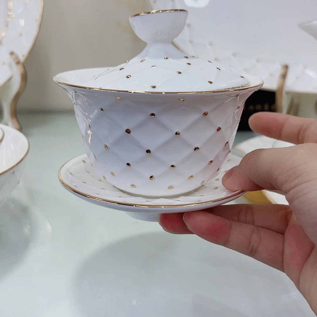 36%以上骨粉骨瓷盖碗