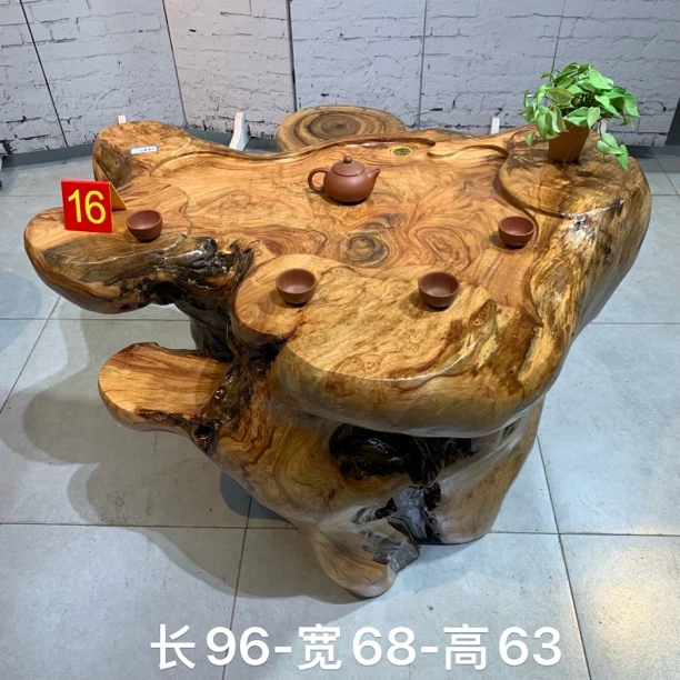 根雕艺术茶几实木原木阳台茶桌（单桌）