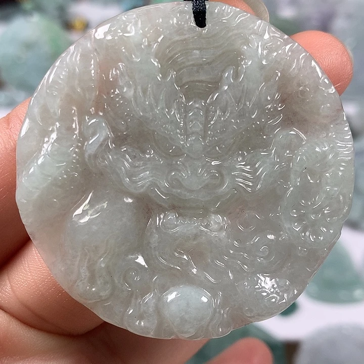 翡翠未镶嵌颈饰龙行天下福利