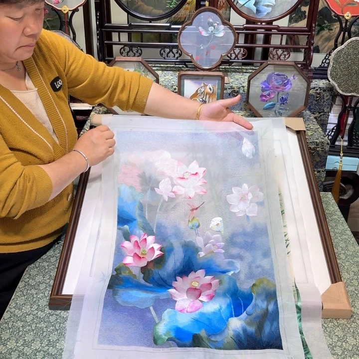 刺绣手工苏绣工艺制作技艺精湛