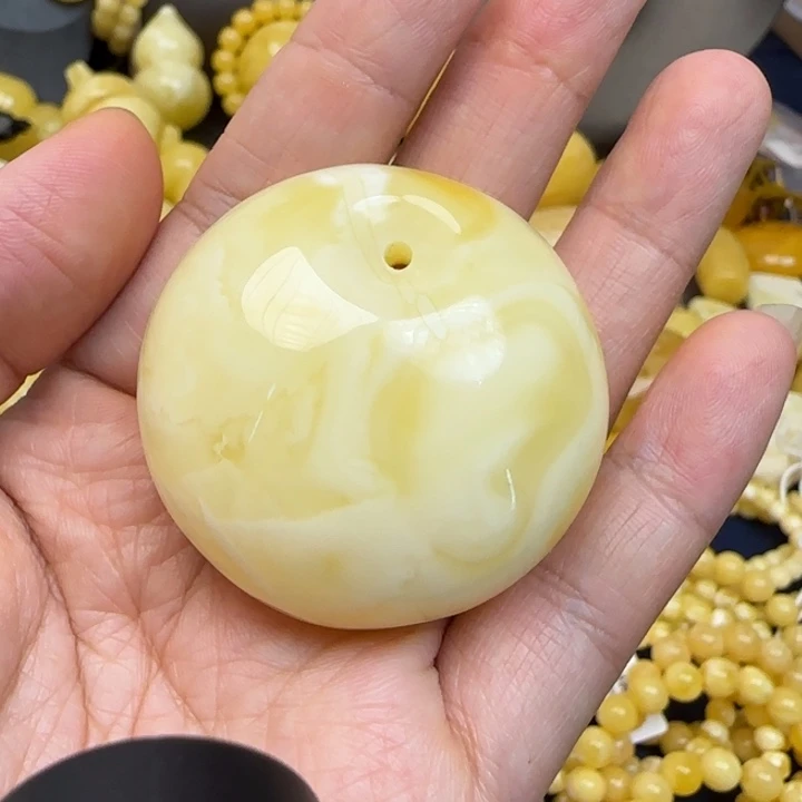 蜜蜡颈饰未镶嵌天然蜜蜡