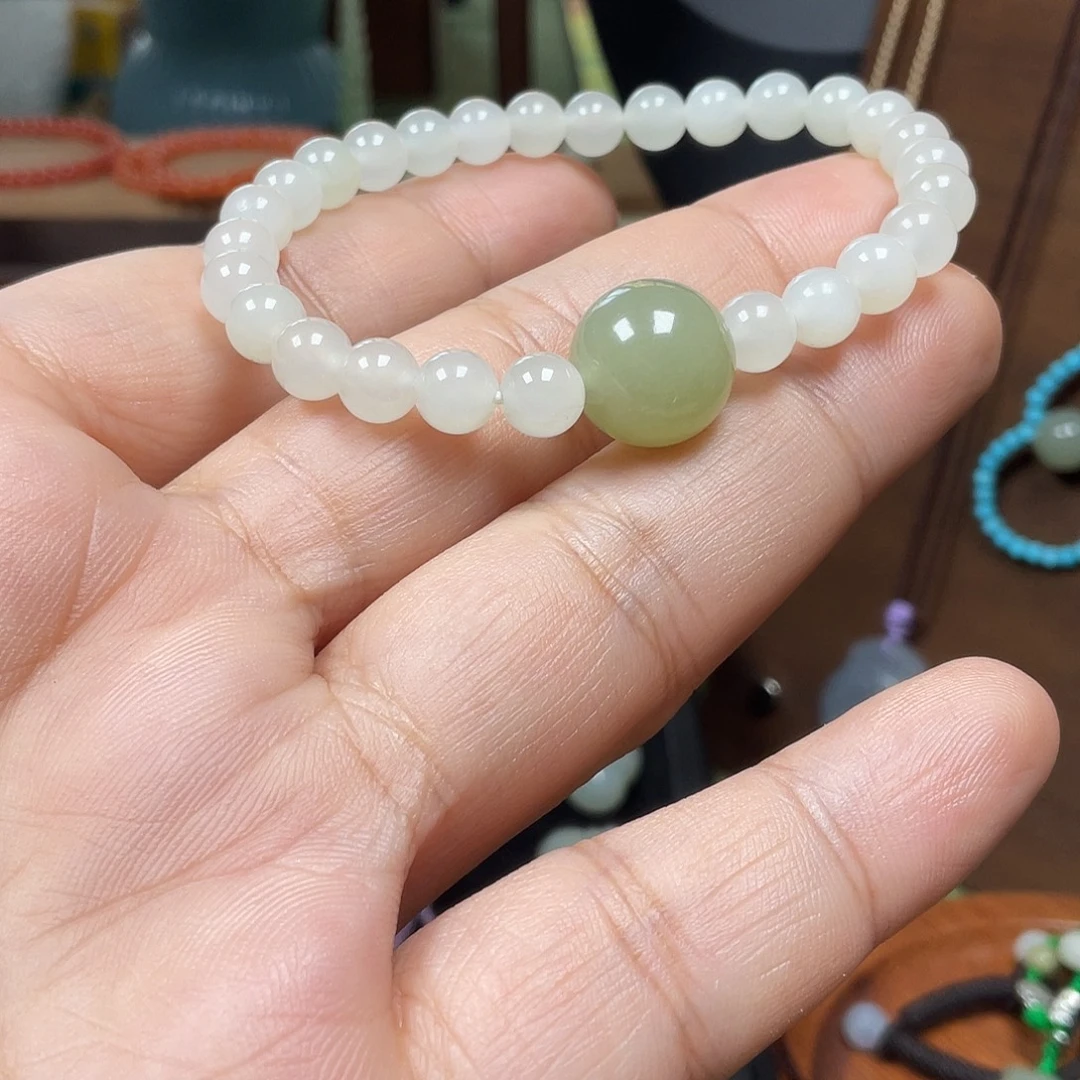 和田玉未镶嵌手串