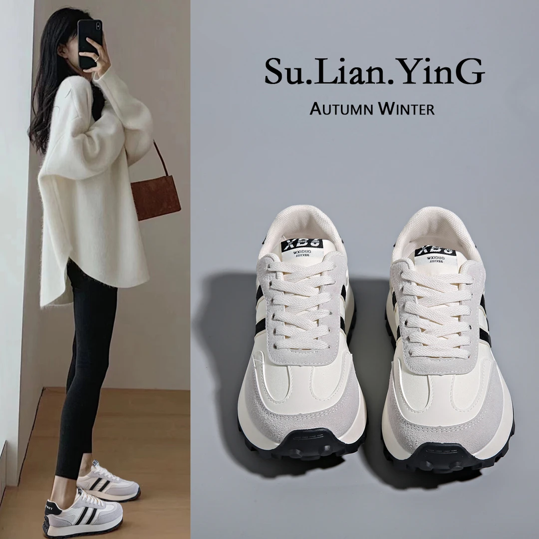 阿甘鞋女春季夏季新款休闲运动鞋厚底增高百搭透气今年流行的鞋子