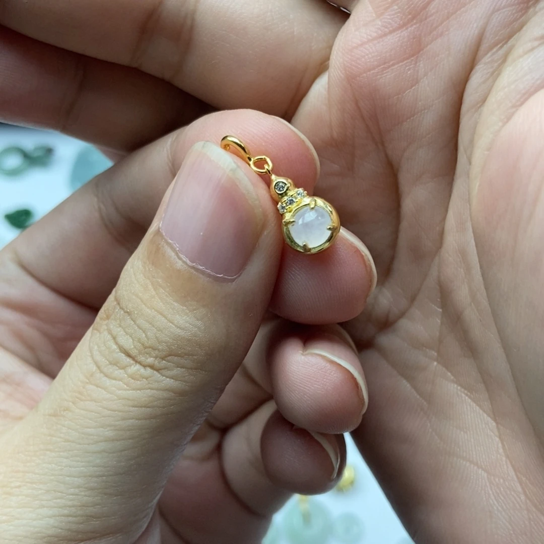 翡翠银S925镶嵌颈饰