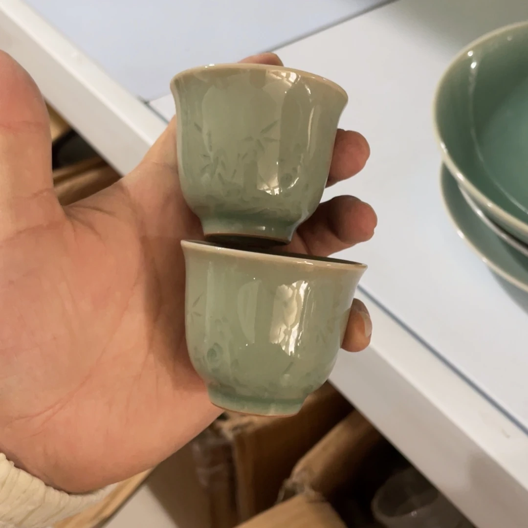 柴烧福利特价青瓷青瓷