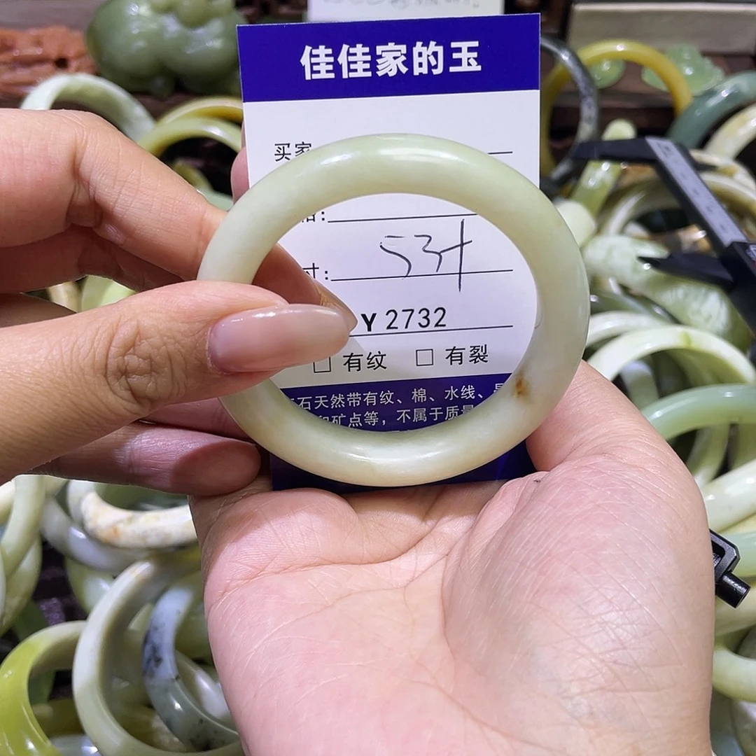 蛇纹石玉未镶嵌手镯2732
