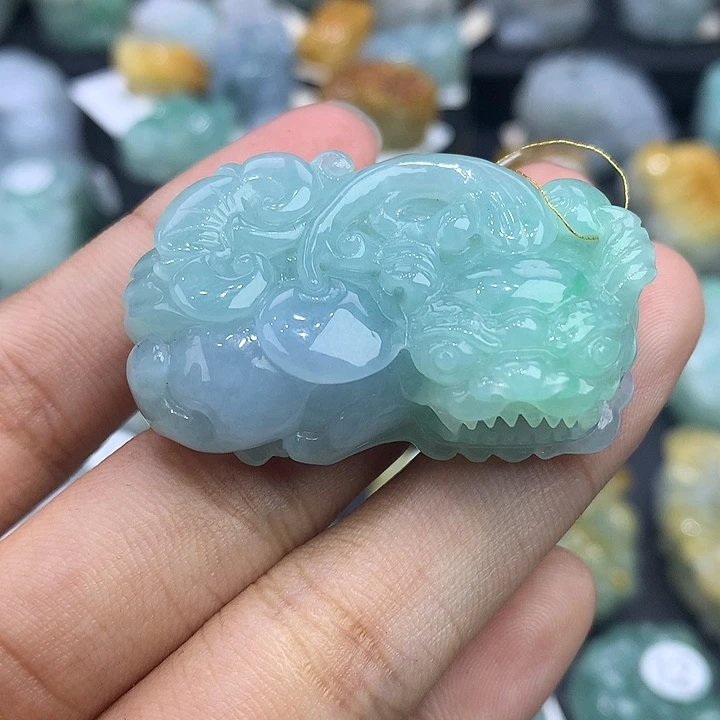 颈饰未镶嵌翡翠天然缅甸翡翠