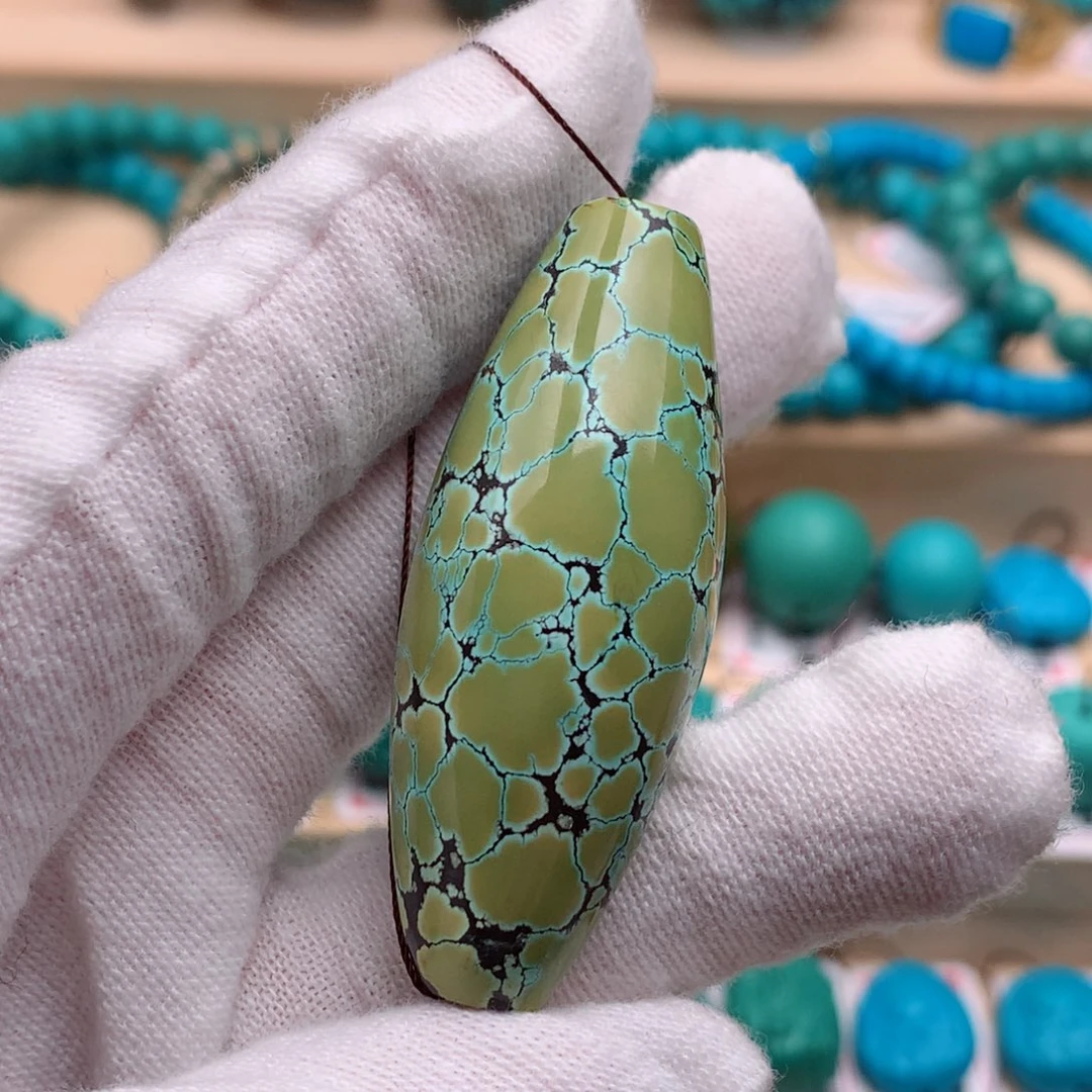 未镶嵌绿松石桶珠