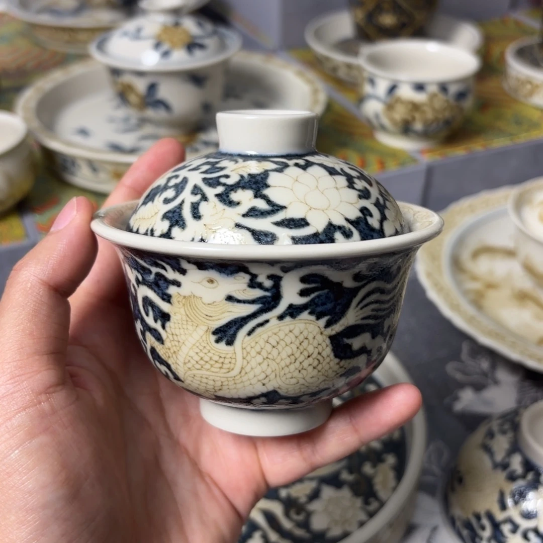 摆件景德镇手绘茶器