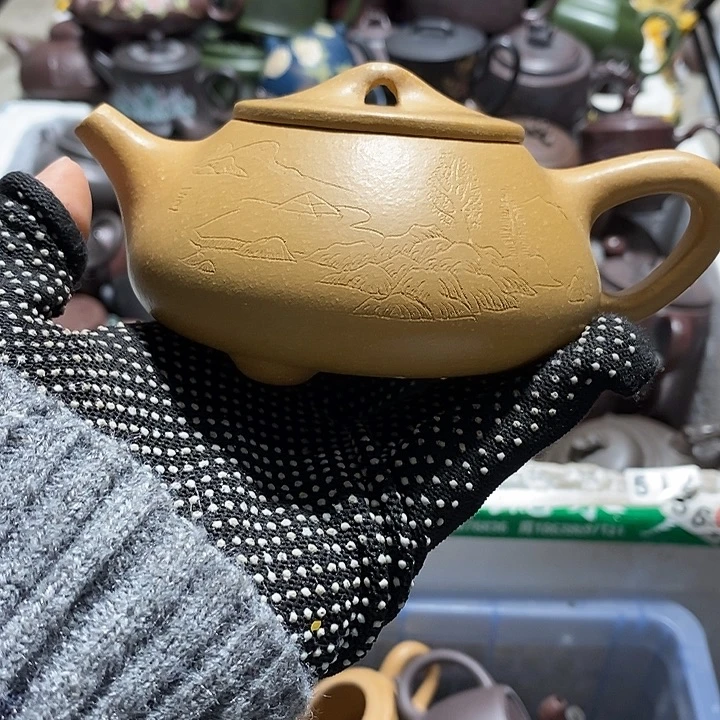 紫砂茶壶微瑕微笑