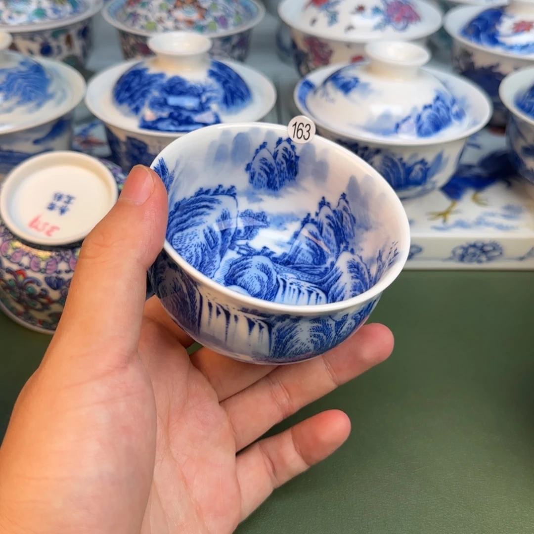 彦祖纯手工手绘茶具163