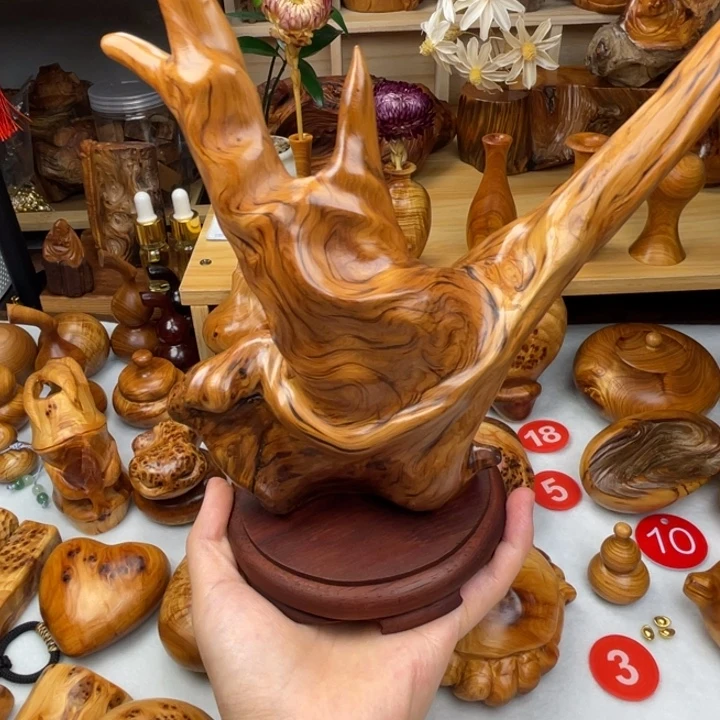 你***？木太行精品摆件圈眼