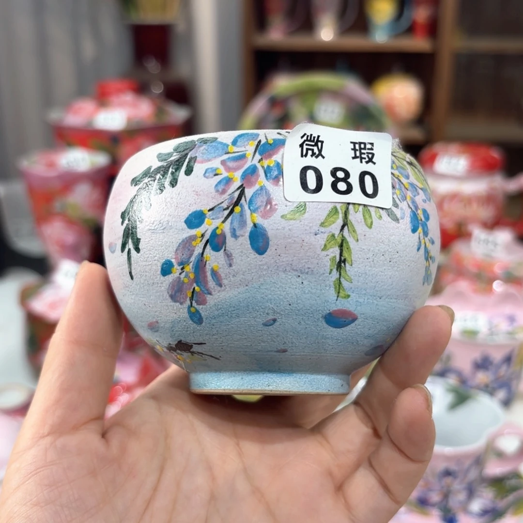 景德镇手绘高温釉下彩陶瓷茶具