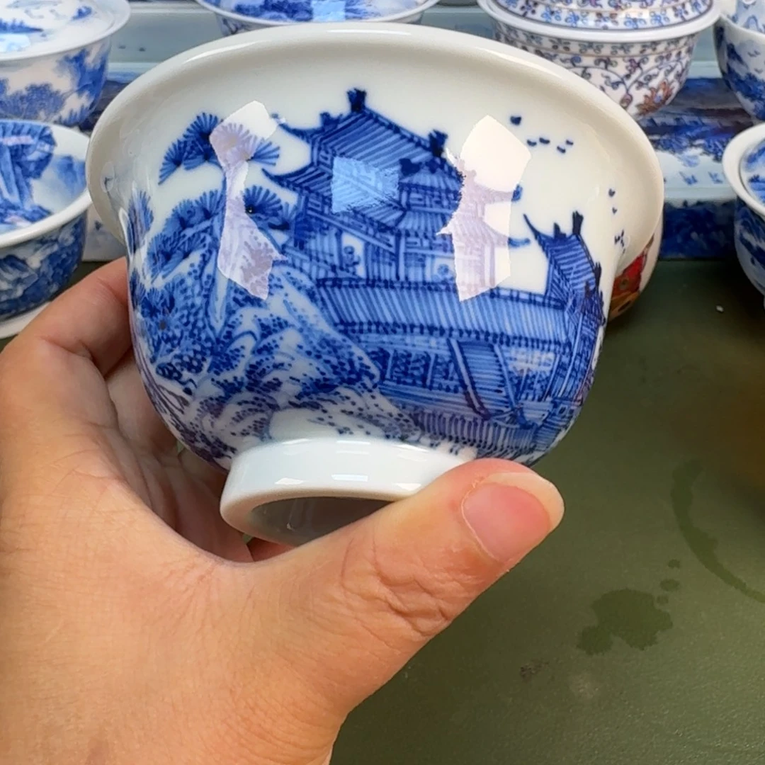 景德镇纯手绘茶具圆圆220