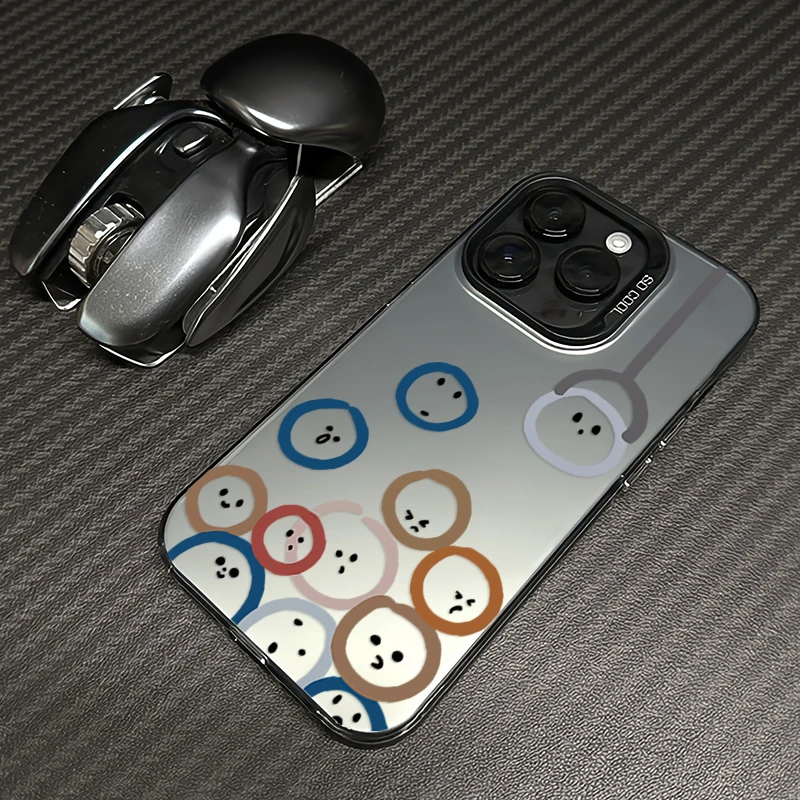 夹表情适用苹果16promax手机壳iphone15pro磨砂14防摔13高级12/11