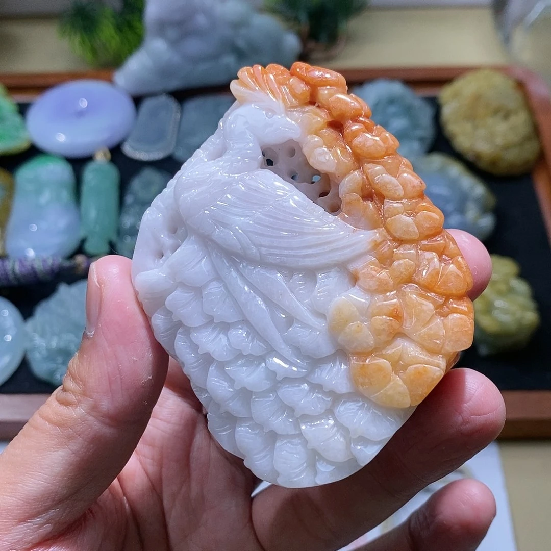 【闪购商品】翡翠颈饰未镶嵌凤凰